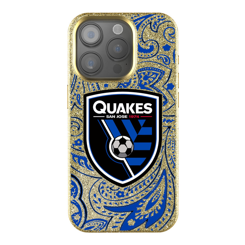 San Jose Earthquakes   Paisley iPhone Bling Phone Case