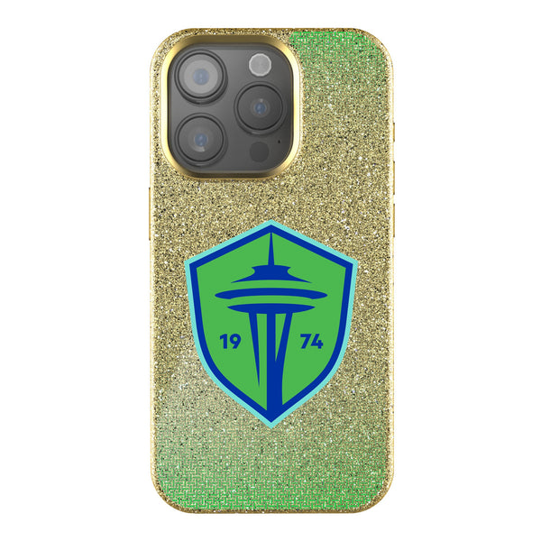 Seattle Sounders FC Linen iPhone Bling Phone Case for Apple iPhone