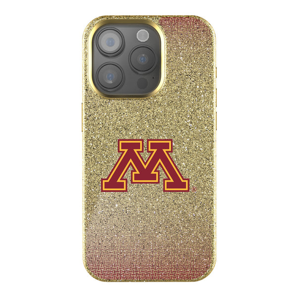 University of Minnesota Golden Gophers Linen iPhone Bling Phone Case for Apple iPhone