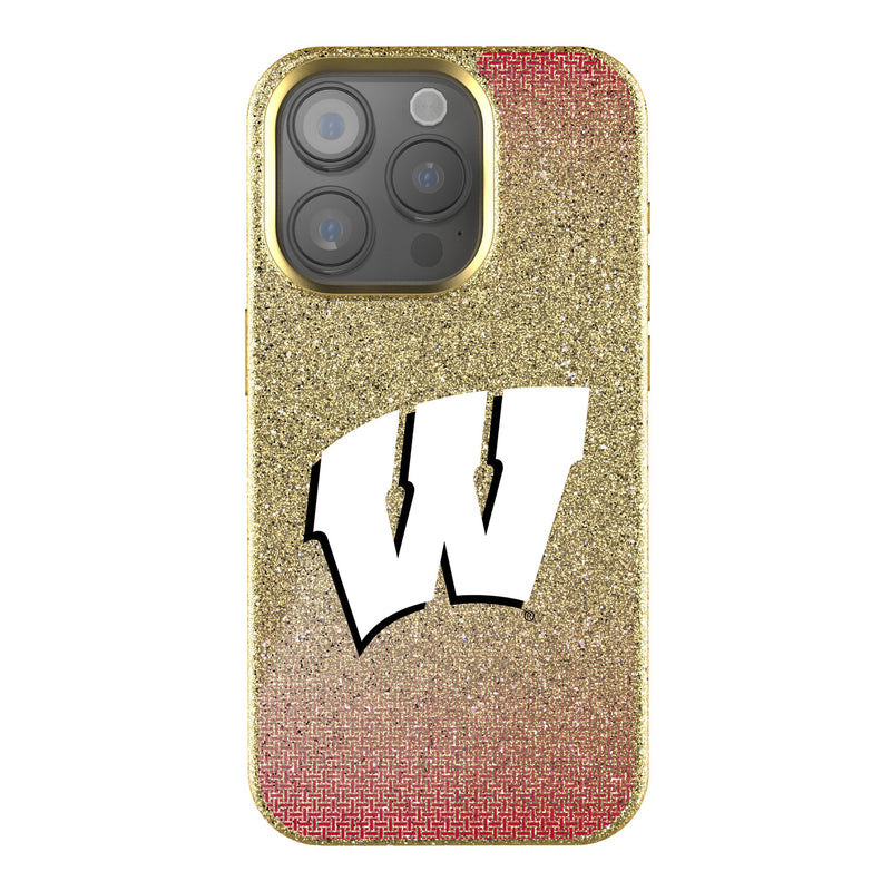 University of Wisconsin Badgers Linen iPhone Bling Phone Case for Apple iPhone