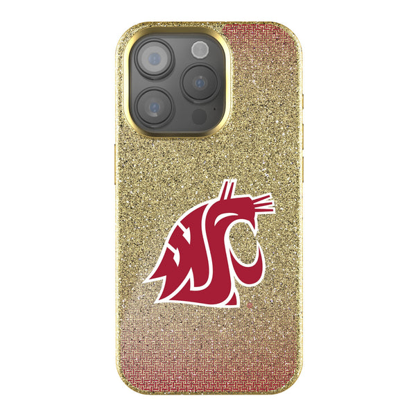Washington State University Cougars Linen iPhone Bling Phone Case for Apple iPhone