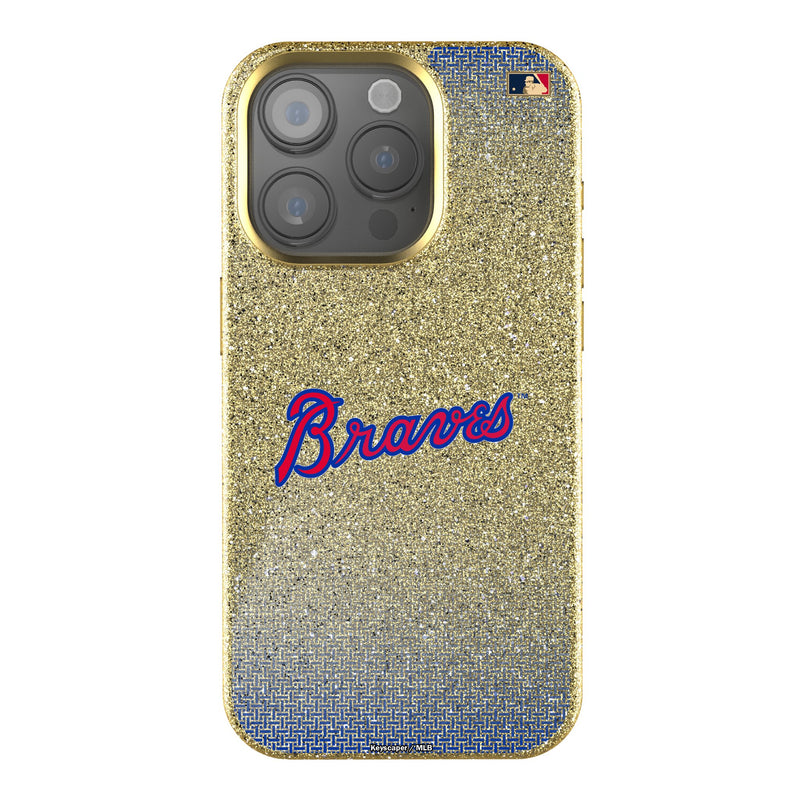 Atlanta Braves Home 2012 - Cooperstown Collection Linen iPhone Bling Phone Case for Apple iPhone
