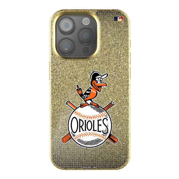 Baltimore Orioles 1954-1963 - Cooperstown Collection Linen iPhone Bling Phone Case for Apple iPhone