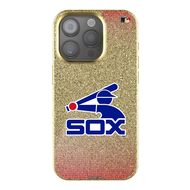 Chicago White Sox 1976-1981 - Cooperstown Collection Linen iPhone Bling Phone Case for Apple iPhone