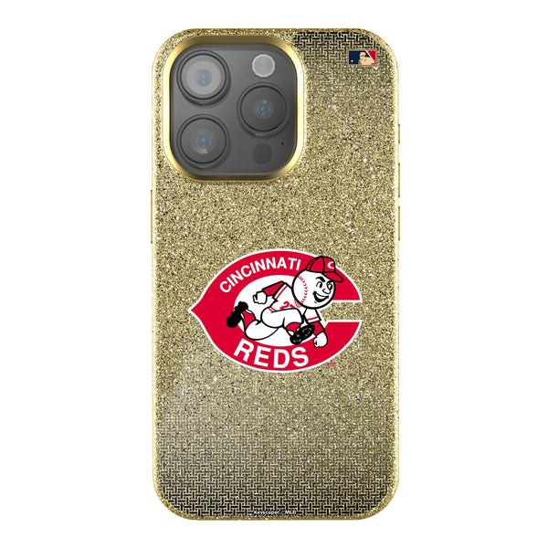 Cincinnati Reds 1974-1992 - Cooperstown Collection Linen iPhone Bling Phone Case for Apple iPhone