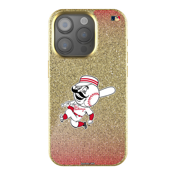 Cincinnati Reds 1953-1967 - Cooperstown Collection Linen iPhone Bling Phone Case for Apple iPhone