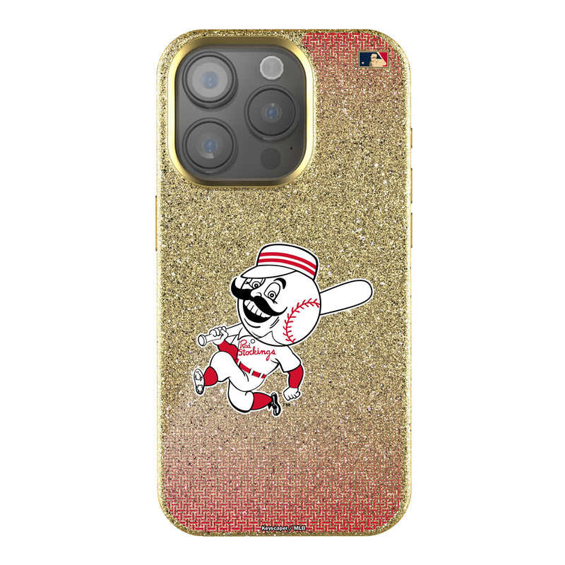 Cincinnati Reds 1953-1967 - Cooperstown Collection Linen iPhone Bling Phone Case for Apple iPhone