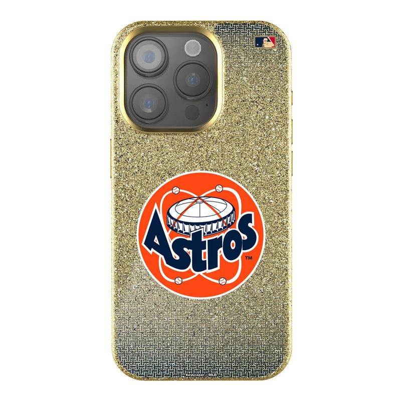 Houston Astros 1977-1993 - Cooperstown Collection Linen iPhone Bling Phone Case for Apple iPhone
