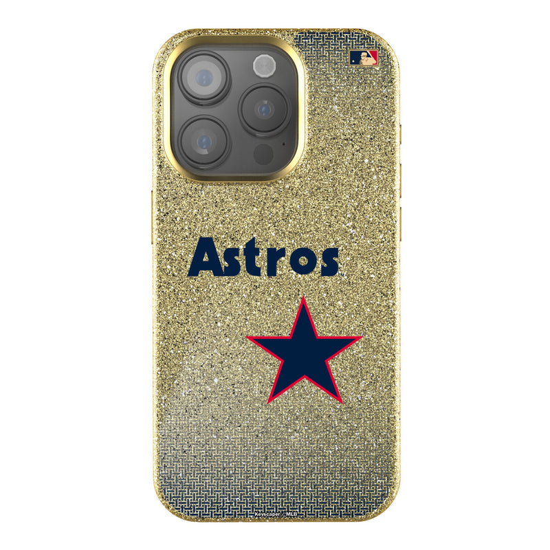 Houston Astros 1975-1981 - Cooperstown Collection Linen iPhone Bling Phone Case for Apple iPhone