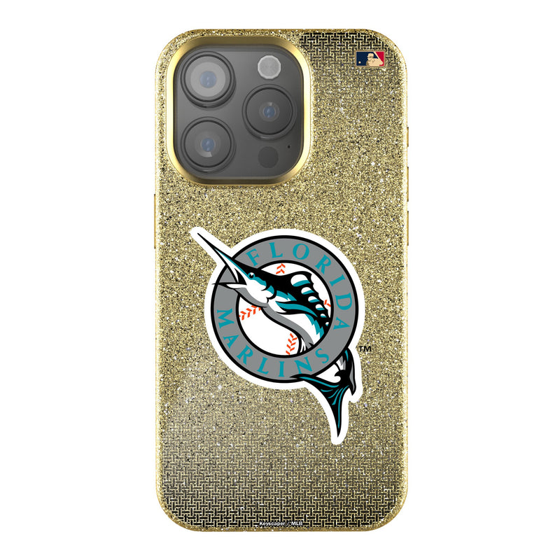 Miami Marlins 1993-2011 - Cooperstown Collection Linen iPhone Bling Phone Case for Apple iPhone