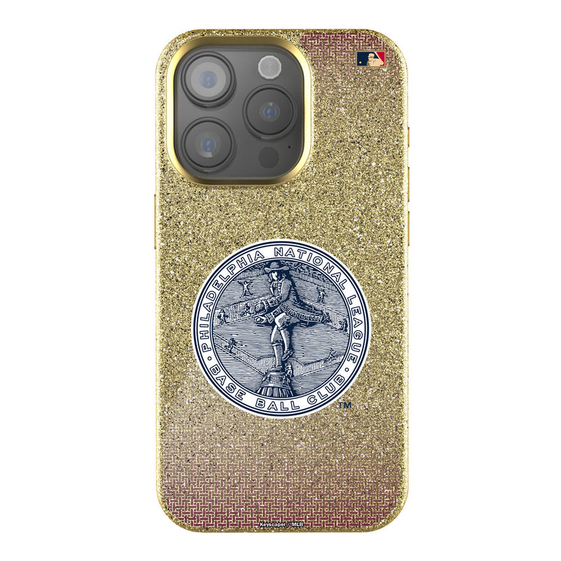 Philadelphia Phillies 1915-1943 - Cooperstown Collection Linen iPhone Bling Phone Case for Apple iPhone