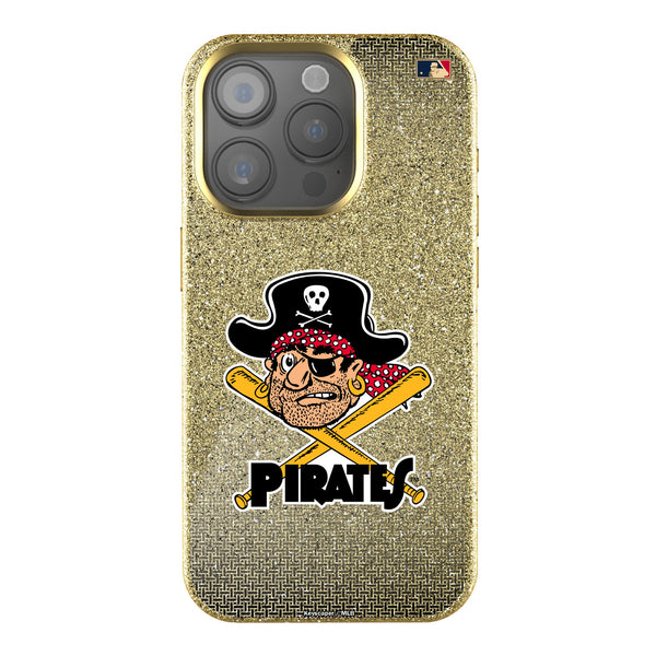 Pittsburgh Pirates 1958-1966 - Cooperstown Collection Linen iPhone Bling Phone Case for Apple iPhone