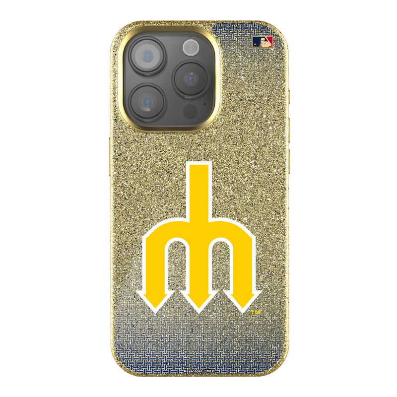 Seattle Mariners 1977-1980 - Cooperstown Collection Linen iPhone Bling Phone Case for Apple iPhone