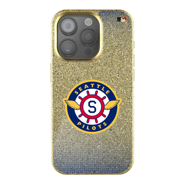 Seattle Pilots 1969 - Cooperstown Collection Linen iPhone Bling Phone Case for Apple iPhone