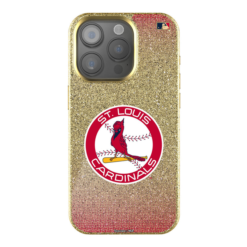 St Louis Cardinals 1966-1997 - Cooperstown Collection Linen iPhone Bling Phone Case for Apple iPhone