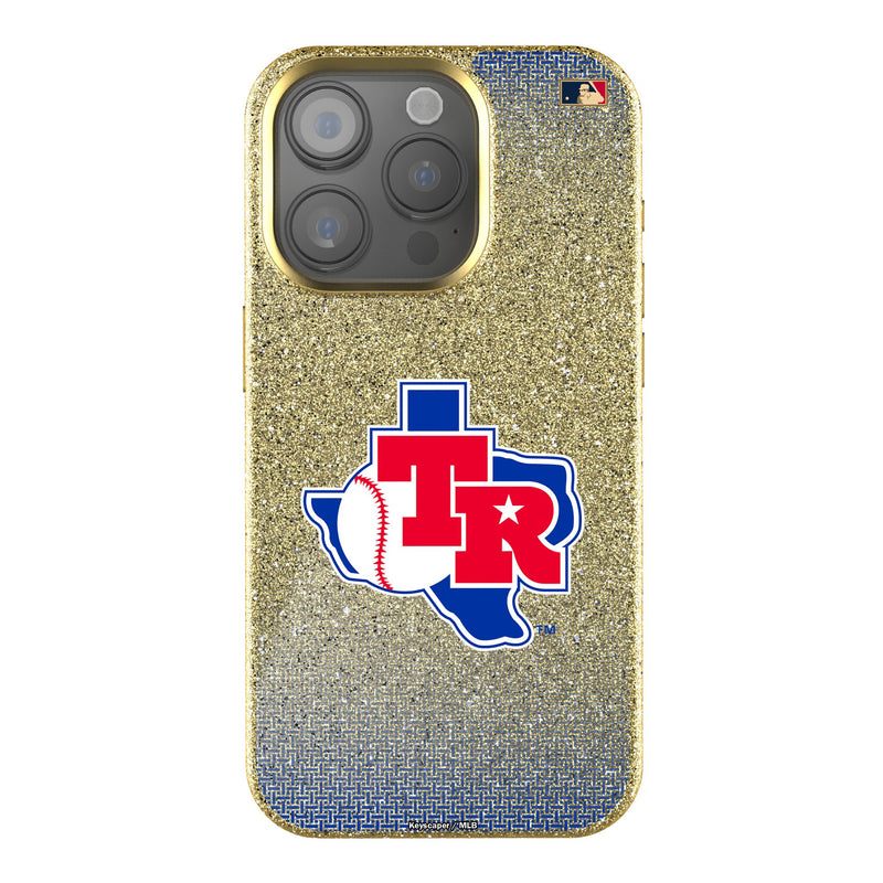 Texas Rangers 1981-1983 - Cooperstown Collection Linen iPhone Bling Phone Case for Apple iPhone