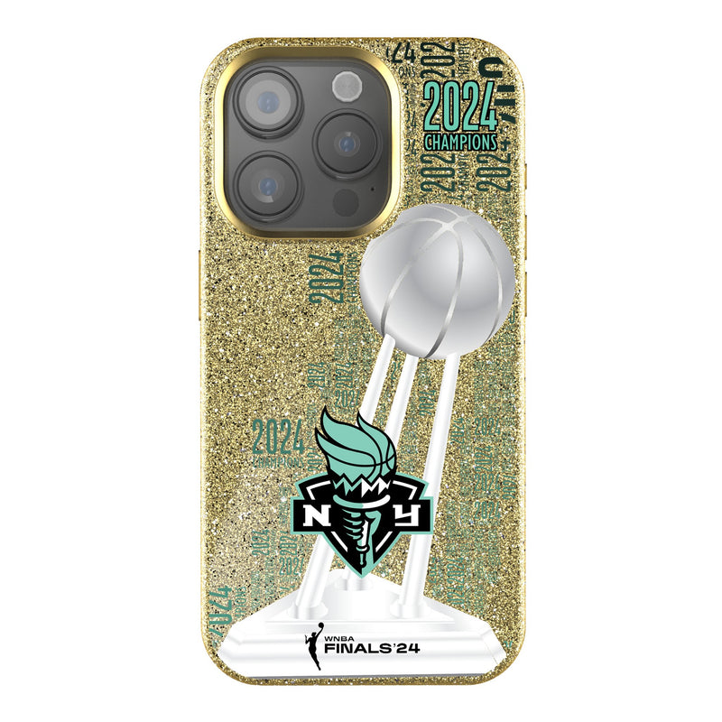 New York Liberty 2024 WNBA Champions iPhone Bling Phone Case