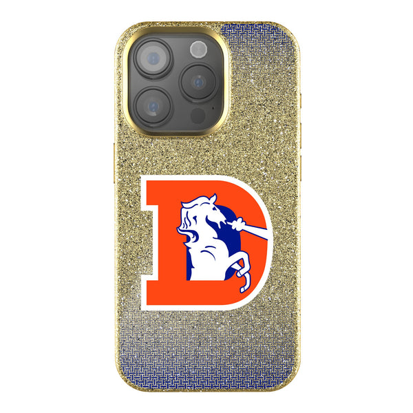 Denver Broncos 1993-1996 Historic Collection Linen iPhone Bling Phone Case for Apple iPhone
