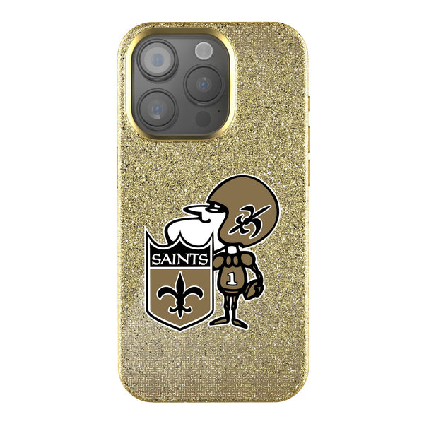 New Orleans Saints Historic Collection Linen iPhone Bling Phone Case for Apple iPhone