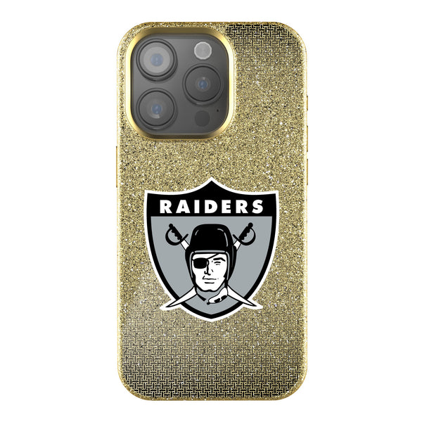 Oakland Raiders 1963 Historic Collection Linen iPhone Bling Phone Case for Apple iPhone