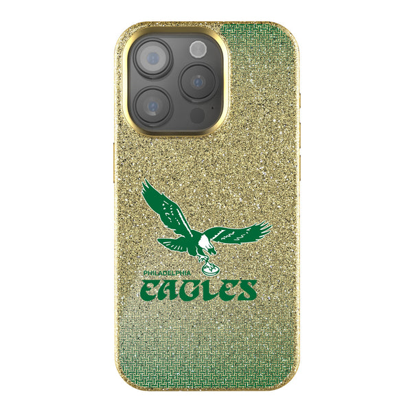 Philadelphia Eagles 1973-1995 Historic Collection Linen iPhone Bling Phone Case for Apple iPhone