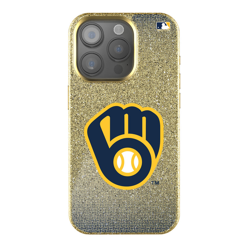 Milwaukee Brewers Linen iPhone Bling Phone Case for Apple iPhone