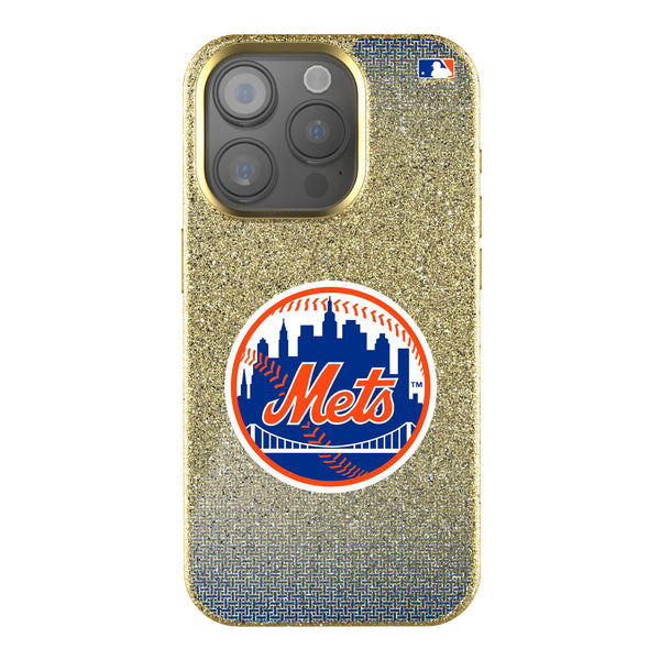 New York Mets Linen iPhone Bling Phone Case for Apple iPhone