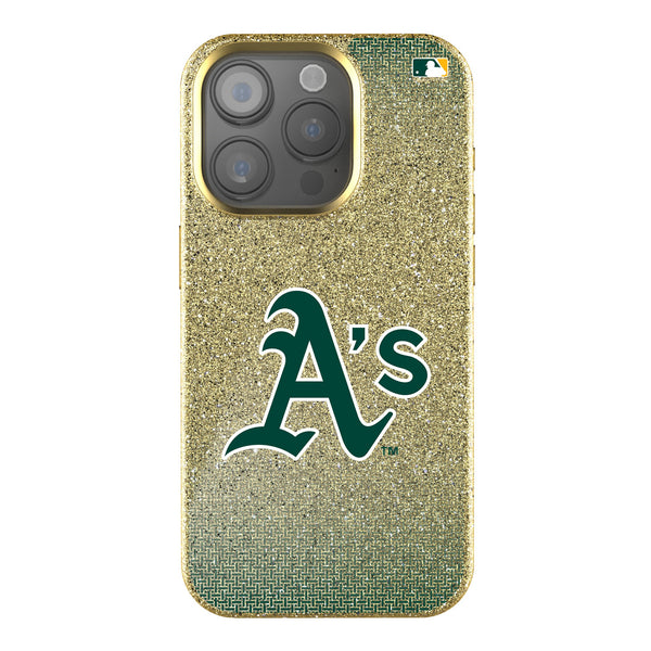 Oakland Athletics Linen iPhone Bling Phone Case for Apple iPhone