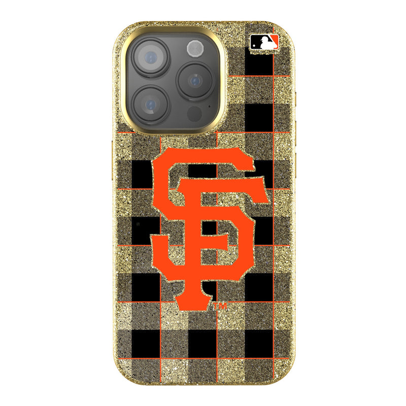 San Francisco Giants Plaid iPhone Bling Phone Case