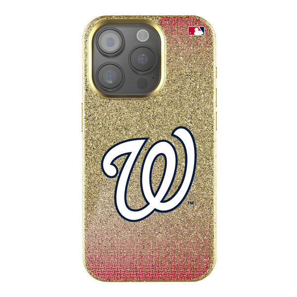 Washington Nationals Linen iPhone Bling Phone Case for Apple iPhone