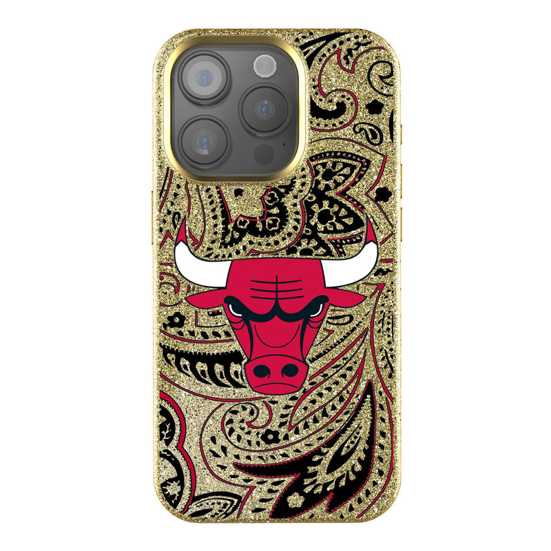 Chicago Bulls Paisley iPhone Bling Phone Case