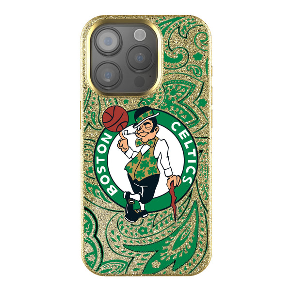 Boston Celtics Paisley iPhone Bling Phone Case