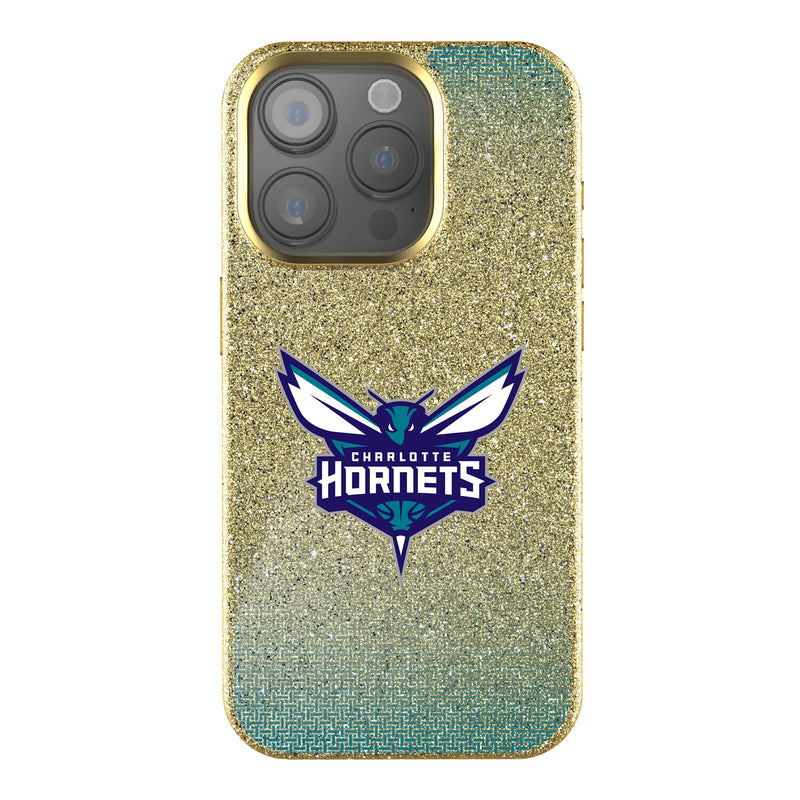 Charlotte Hornets Linen iPhone Bling Phone Case for Apple iPhone
