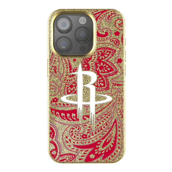 Houston Rockets Paisley iPhone Bling Phone Case