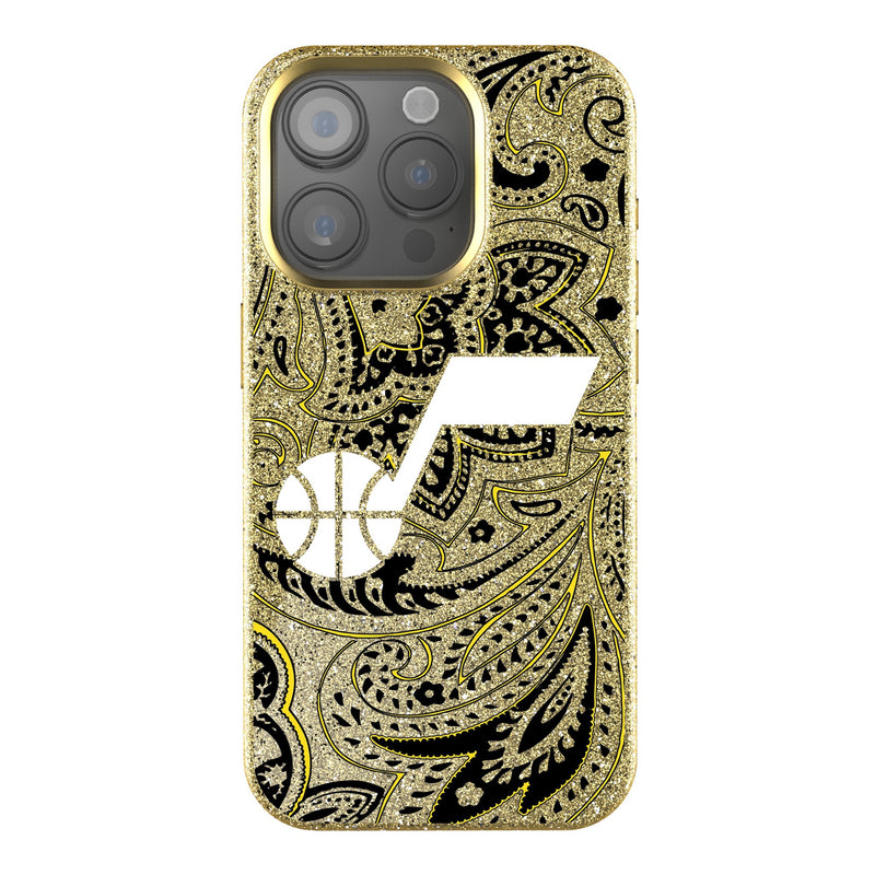 Utah Jazz Paisley iPhone Bling Phone Case