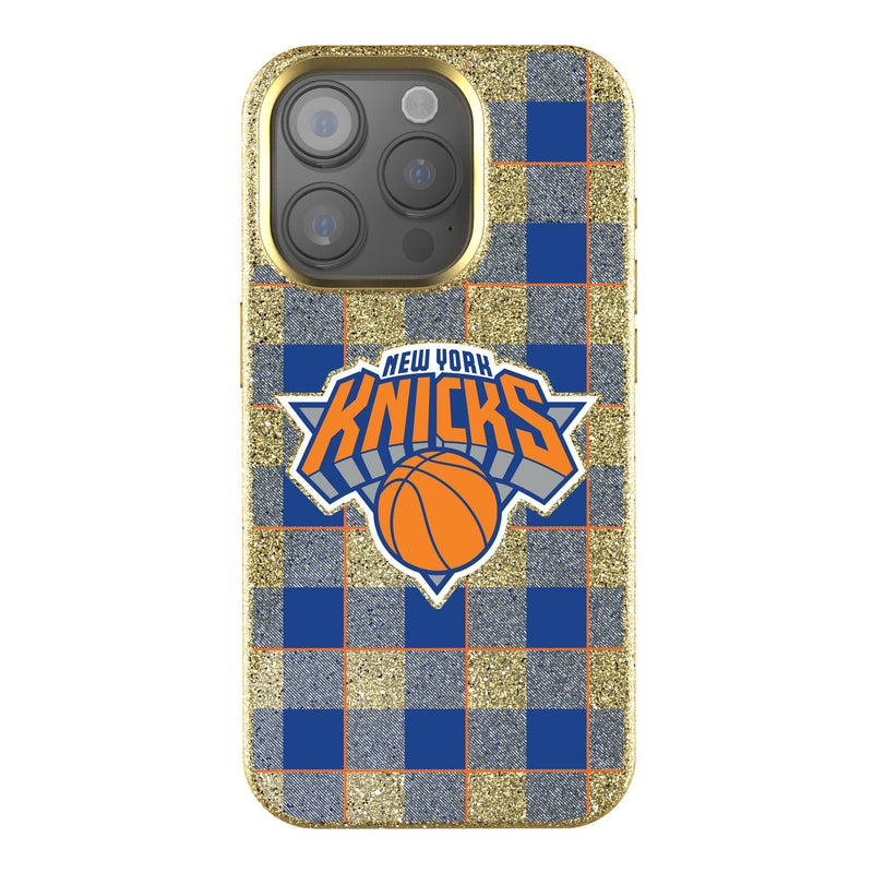 New York Knicks Plaid iPhone Bling Phone Case