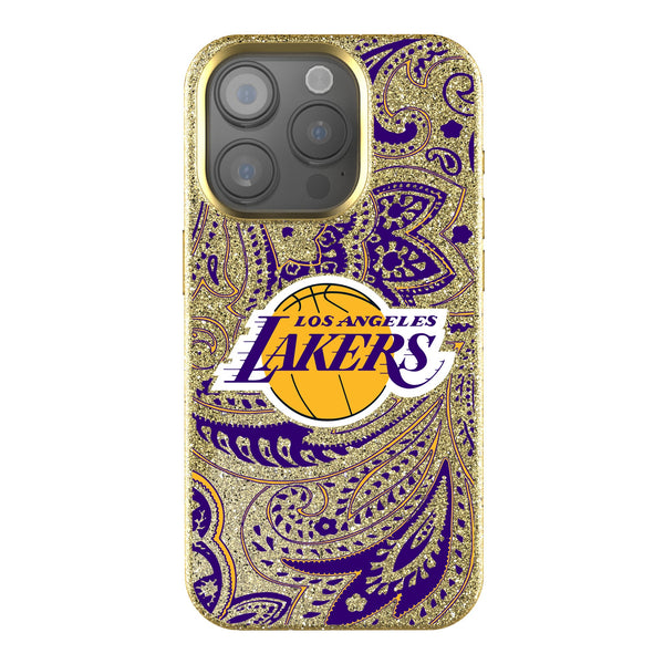 Los Angeles Lakers Paisley iPhone Bling Phone Case