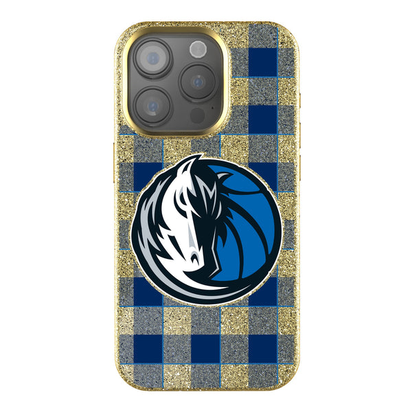 Dallas Mavericks Plaid iPhone Bling Phone Case