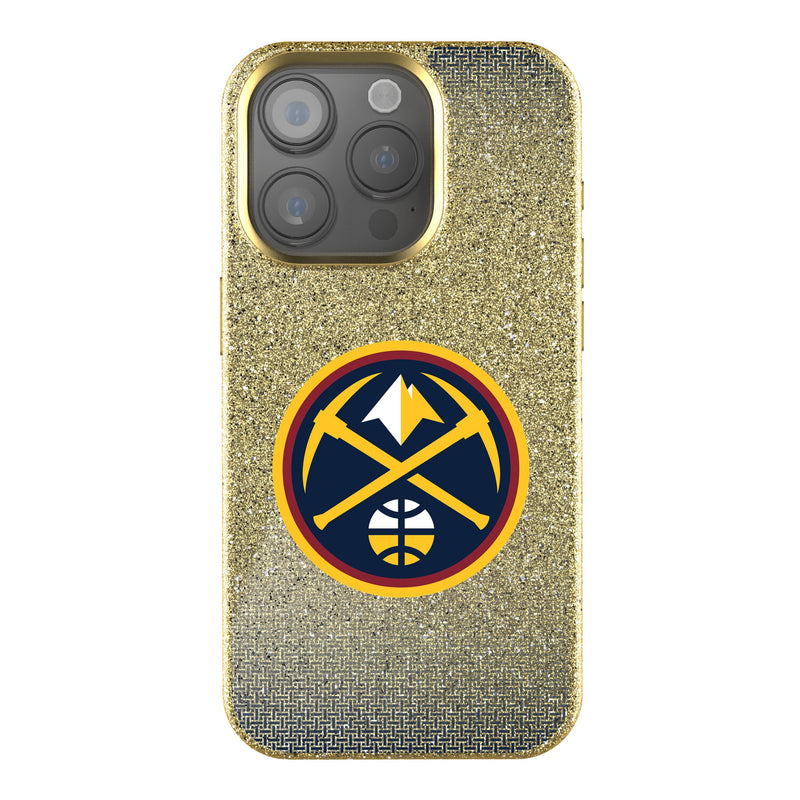 Denver Nuggets Linen iPhone Bling Phone Case for Apple iPhone
