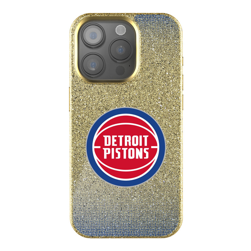 Detroit Pistons Linen iPhone Bling Phone Case for Apple iPhone