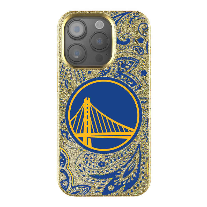 Golden State Warriors Paisley iPhone Bling Phone Case