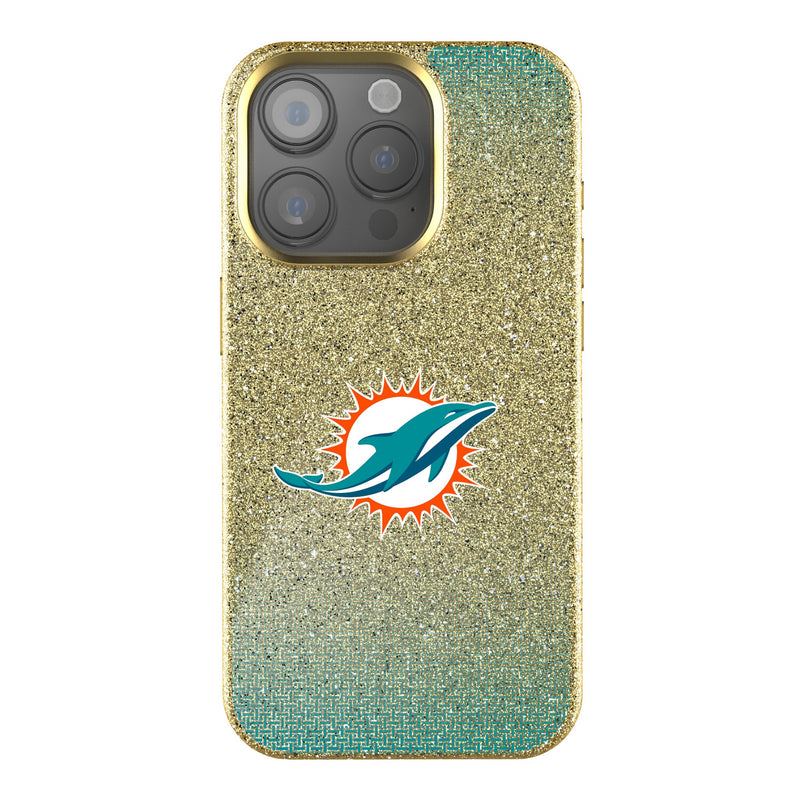 Miami Dolphins Linen iPhone Bling Phone Case for Apple iPhone