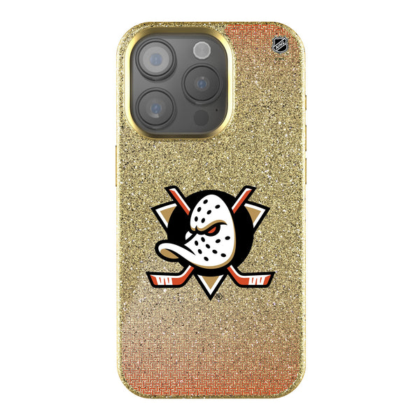 Anaheim Ducks Linen iPhone Bling Phone Case for Apple iPhone