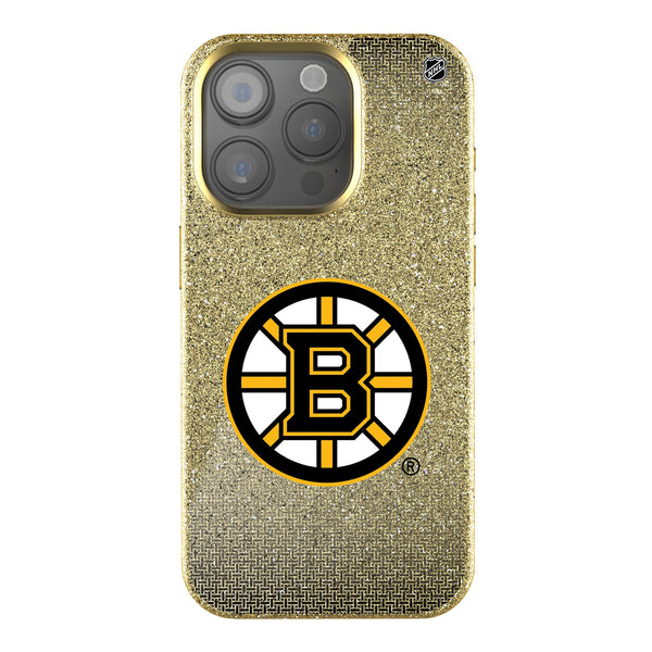 Boston Bruins Linen iPhone Bling Phone Case for Apple iPhone