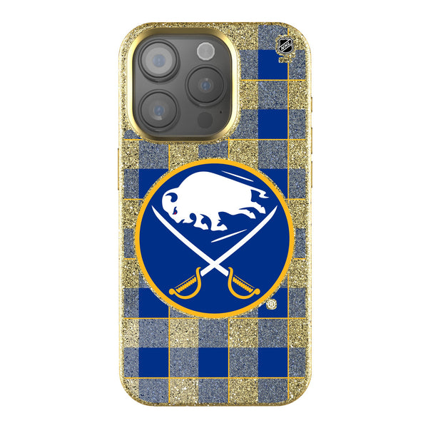 Buffalo Sabres Plaid iPhone Bling Phone Case