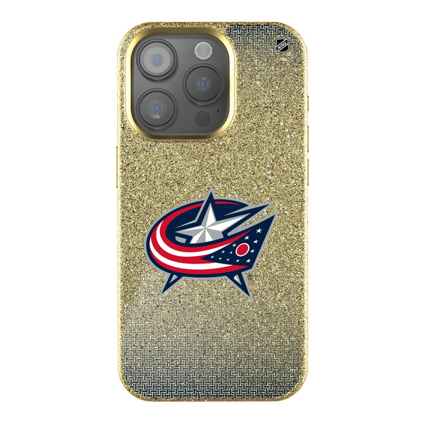 Columbus Blue Jackets Linen iPhone Bling Phone Case for Apple iPhone