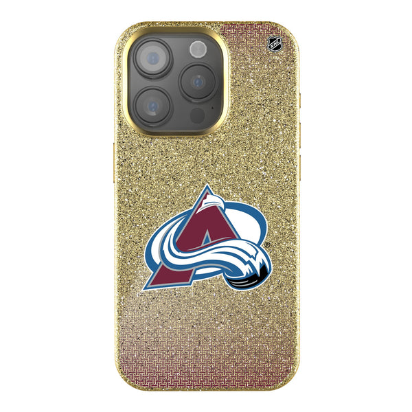 Colorado Avalanche Linen iPhone Bling Phone Case for Apple iPhone