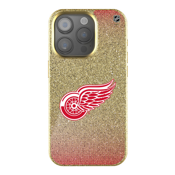 Detroit Red Wings Linen iPhone Bling Phone Case for Apple iPhone