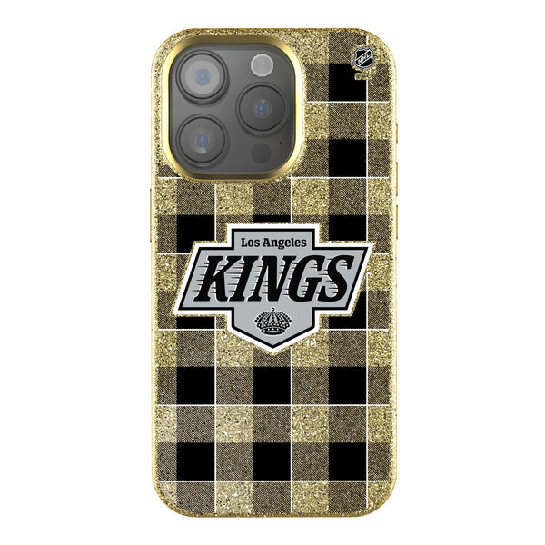 LA Kings Plaid iPhone Bling Phone Case