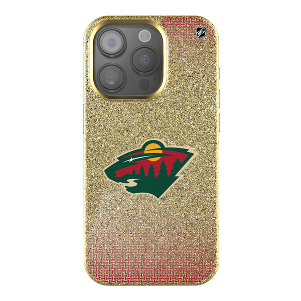 Minnesota Wild Linen iPhone Bling Phone Case for Apple iPhone